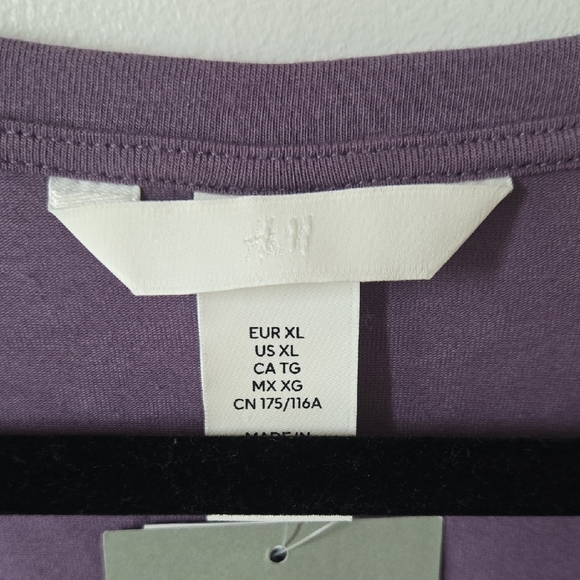 💜 H&M Purple Fitted Long Sleeve Bodysuit - Picture 6 of 7